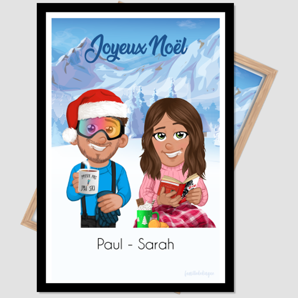 Poster personalizzato di coppia – Buon Natale