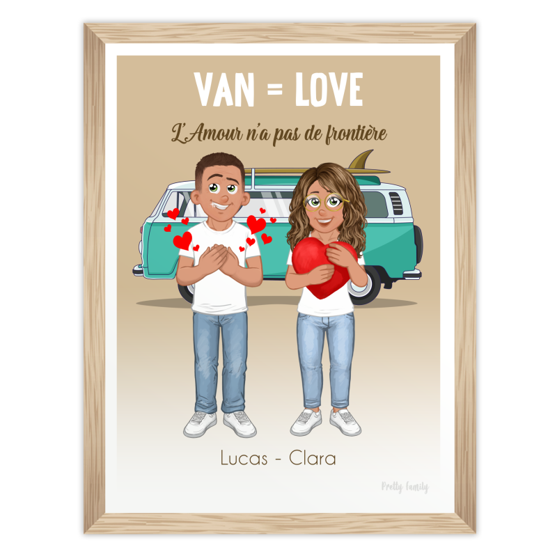 Poster San Valentino – VAN IS LOVE personalizzato