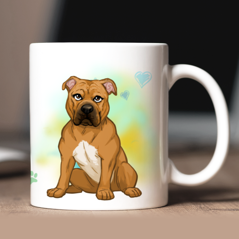 Tazza personalizzata Dogo di Maiorca avatar + testo retro